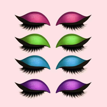 Reusable Eyelid and Eyelash Stickers Atural Eye Fake Lashes for Women'S Make up Lazy Eye Shadow Eyelash Patch Lazy Makeup Tool